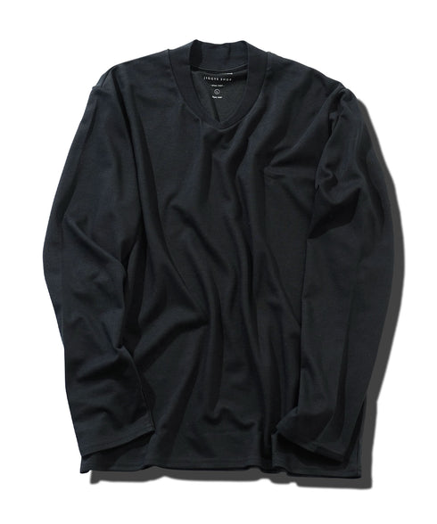 ジャケット 専用 ロンT | 速乾 長袖 Tシャツ メンズ 長袖Tシャツ ストレッチ 伸縮性 接触冷感 カットソー 無地 白Tシャツ