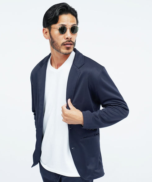 ジャケット 専用 ロンT | 速乾 長袖 Tシャツ メンズ 長袖Tシャツ ストレッチ 伸縮性 接触冷感 カットソー 無地 白Tシャツ