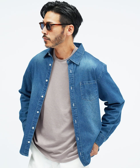 ジャケット 専用 ロンT | 速乾 長袖 Tシャツ メンズ 長袖Tシャツ ストレッチ 伸縮性 接触冷感 カットソー 無地 白Tシャツ