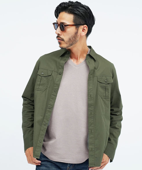 ジャケット 専用 ロンT | 速乾 長袖 Tシャツ メンズ 長袖Tシャツ ストレッチ 伸縮性 接触冷感 カットソー 無地 白Tシャツ