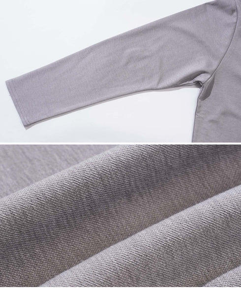 ジャケット 専用 ロンT | 速乾 長袖 Tシャツ メンズ 長袖Tシャツ ストレッチ 伸縮性 接触冷感 カットソー 無地 白Tシャツ