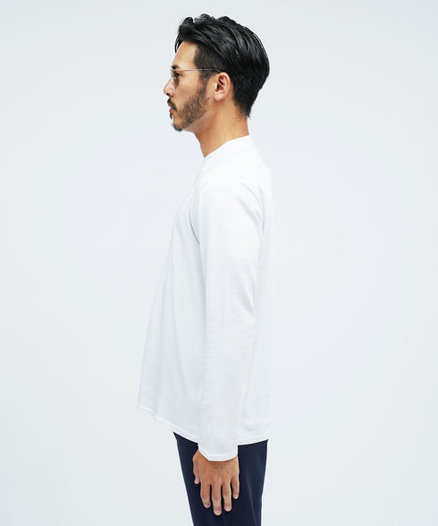 ジャケット 専用 ロンT | 速乾 長袖 Tシャツ メンズ 長袖Tシャツ ストレッチ 伸縮性 接触冷感 カットソー 無地 白Tシャツ