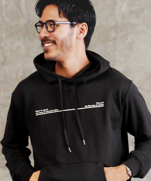 裏毛プリントパーカー | メンズ プルオーバーパーカー プルパーカー フーディ ロゴプリント スウェット 長袖 秋冬 秋服 冬服 カジュアル ユニセックス JIGGYSSHOP