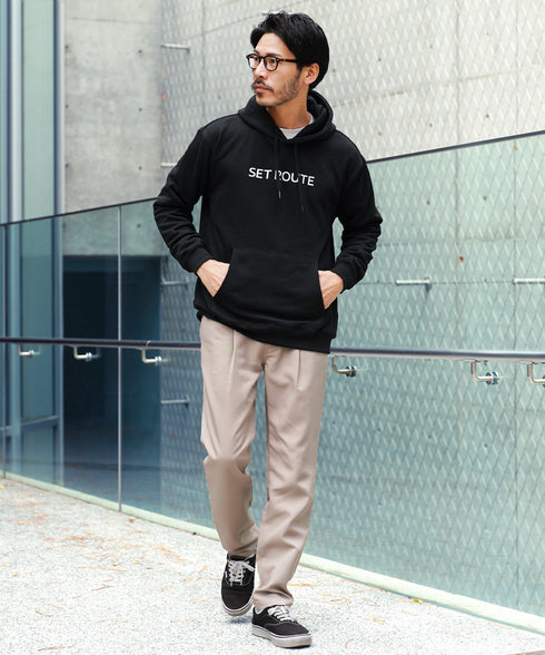 裏毛プリントパーカー | メンズ プルオーバーパーカー プルパーカー フーディ ロゴプリント スウェット 長袖 秋冬 秋服 冬服 カジュアル ユニセックス JIGGYSSHOP