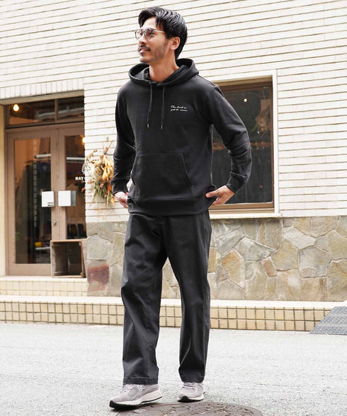 裏毛プリントパーカー | メンズ プルオーバーパーカー プルパーカー フーディ ロゴプリント スウェット 長袖 秋冬 秋服 冬服 カジュアル ユニセックス JIGGYSSHOP