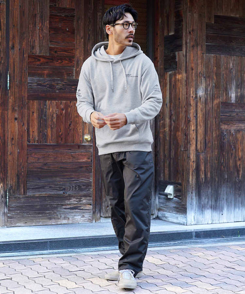 裏毛プリントパーカー | メンズ プルオーバーパーカー プルパーカー フーディ ロゴプリント スウェット 長袖 秋冬 秋服 冬服 カジュアル ユニセックス JIGGYSSHOP