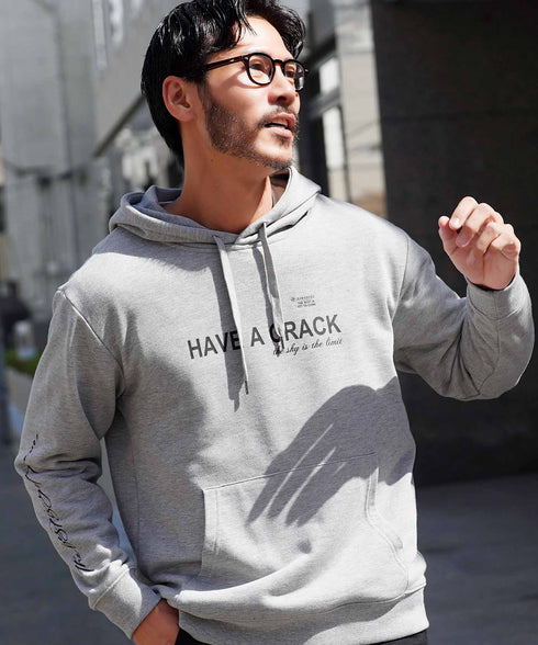 裏毛プリントパーカー | メンズ プルオーバーパーカー プルパーカー フーディ ロゴプリント スウェット 長袖 秋冬 秋服 冬服 カジュアル ユニセックス JIGGYSSHOP