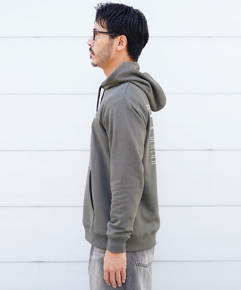 裏毛プリントパーカー | メンズ プルオーバーパーカー プルパーカー フーディ ロゴプリント スウェット 長袖 秋冬 秋服 冬服 カジュアル ユニセックス JIGGYSSHOP