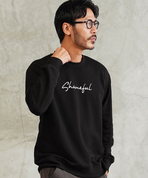 裏毛プリントトレーナー | スエット オーバーサイズ 20代 30代 40代 トップス ファッション オリジナル ブランド 白 黒 服 秋服 冬服 春服 秋 冬 裏毛 プリント 長袖