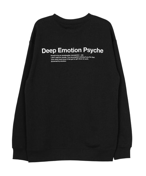 裏毛プリントトレーナー | スエット オーバーサイズ 20代 30代 40代 トップス ファッション オリジナル ブランド 白 黒 服 秋服 冬服 春服 秋 冬 裏毛 プリント 長袖