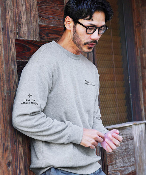 裏毛プリントトレーナー | スエット オーバーサイズ 20代 30代 40代 トップス ファッション オリジナル ブランド 白 黒 服 秋服 冬服 春服 秋 冬 裏毛 プリント 長袖