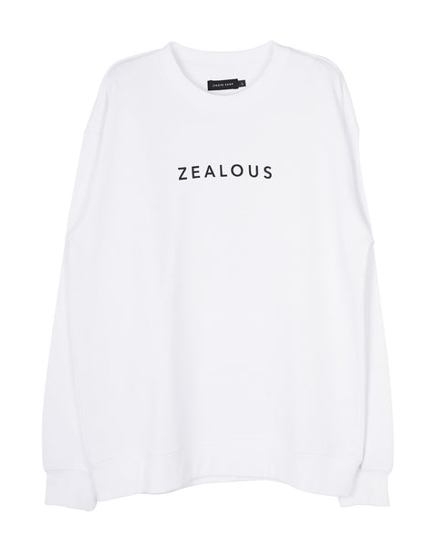 裏毛プリントトレーナー | スエット オーバーサイズ 20代 30代 40代 トップス ファッション オリジナル ブランド 白 黒 服 秋服 冬服 春服 秋 冬 裏毛 プリント 長袖