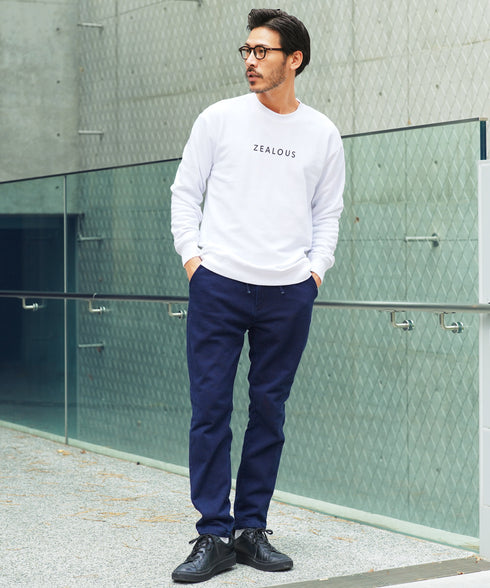 裏毛プリントトレーナー | スエット オーバーサイズ 20代 30代 40代 トップス ファッション オリジナル ブランド 白 黒 服 秋服 冬服 春服 秋 冬 裏毛 プリント 長袖