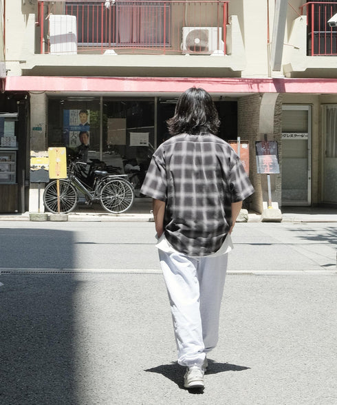 H177 / 着用サイズ:L オンブレ―ブラック