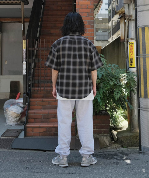 H177 / 着用サイズ:L オンブレ―ブラック