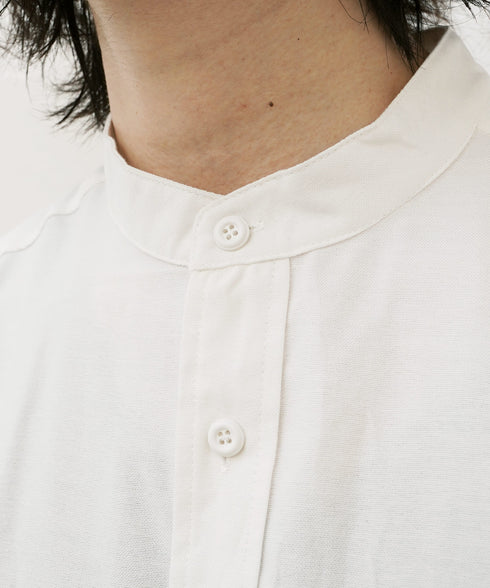 オーバーサイズ バンドカラー L/S シャツ OUTLET SALE 213775