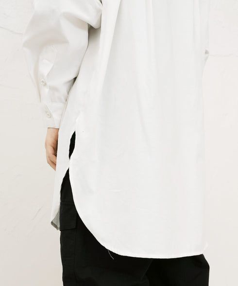 オーバーサイズ バンドカラー L/S シャツ OUTLET SALE 213775