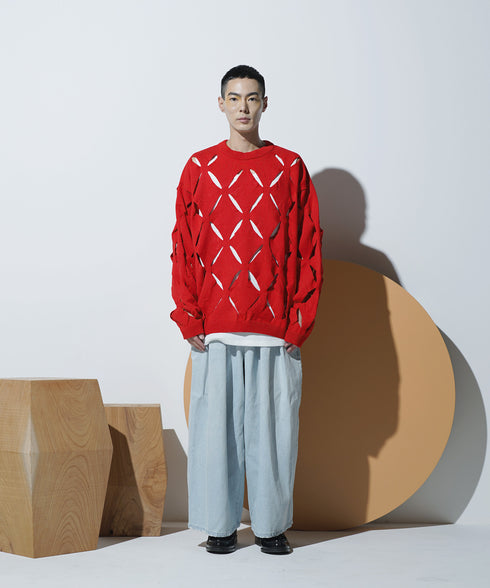 H178 / 着用サイズ: L*ライトインディゴブルー
トップス:217629 インナー:217749