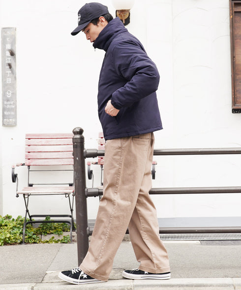 フード脱着中綿ジャケット | 暖かい あったか アウター シンプル 大人 ドローコード 撥水 軽い 軽量 防寒 2WAY フード付き 冬服 冬物