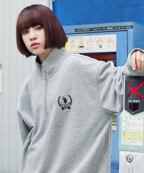 H163 / 着用サイズ: L 杢グレーB