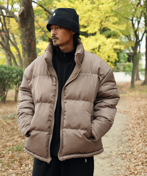 H171 / 着用サイズ: L グレージュ(ボア側)