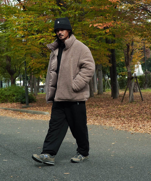 H171 / 着用サイズ: L グレージュ(ボア側)