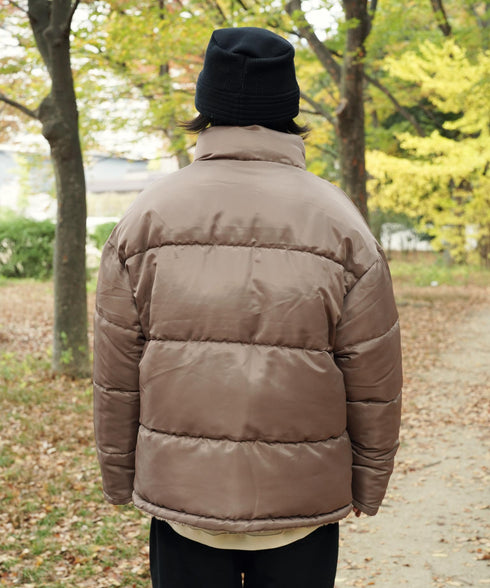 H171 / 着用サイズ: L グレージュ(タフタ側)