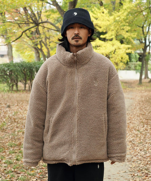 H171 / 着用サイズ: L グレージュ(タフタ側)