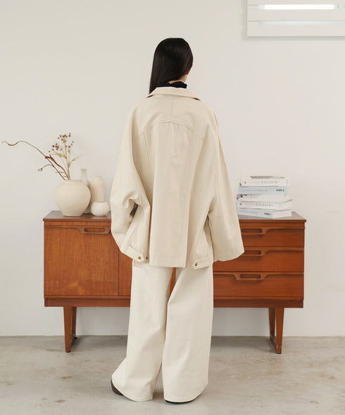 H165 / 着用サイズ: M アイボリー