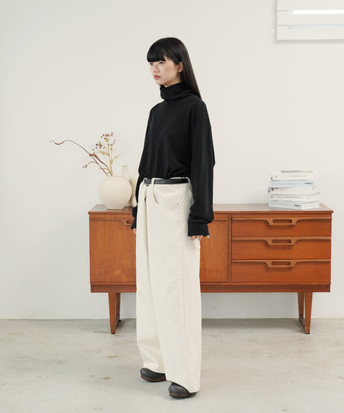 H165 / 着用サイズ: M アイボリー