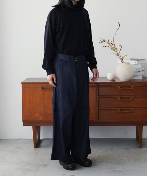 H180 / 着用サイズ: L インディゴブルー