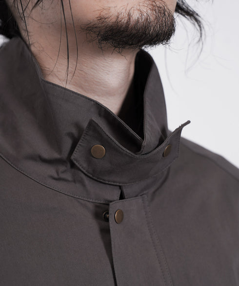 オーバーサイズ ミドル丈 スタンドカラー ラグランスリーブ ハンティングジャケット OUTLET SALE 214512