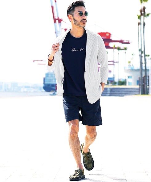 ホワイト×グレー MODEL : GO 180cm 66kg Lsize