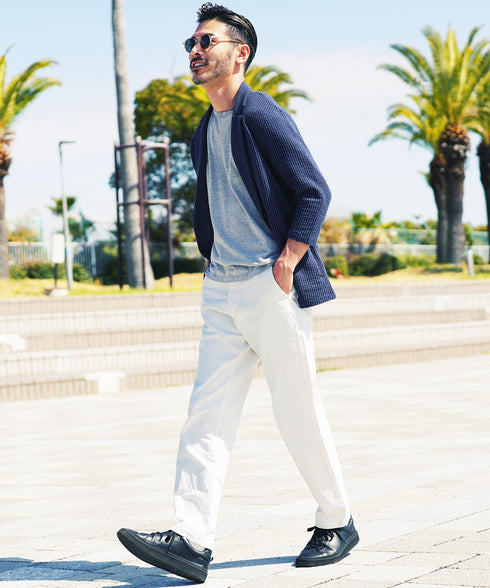 ネイビー MODEL : GO 180cm 66kg Lsize