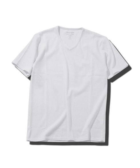 ワッフルVネックT