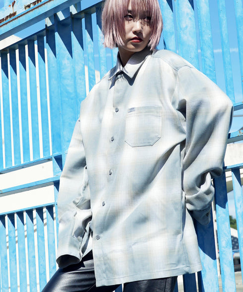 Cal Top / キャルトップ OMBRE CHECK L/S SHIRTS オンブレチェック ロングスリーブシャツ