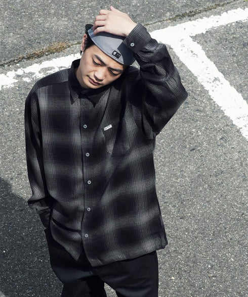 Cal Top / キャルトップ OMBRE CHECK L/S SHIRTS オンブレチェック ロングスリーブシャツ