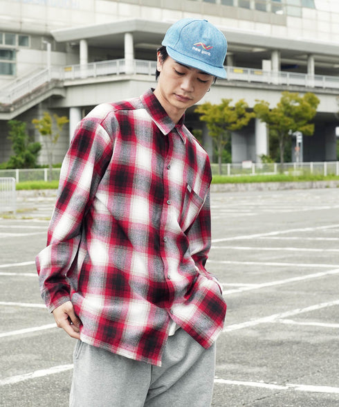 Cal Top / キャルトップ OMBRE CHECK L/S SHIRTS オンブレチェック ロングスリーブシャツ