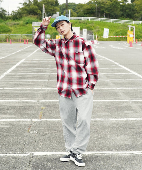 Cal Top / キャルトップ OMBRE CHECK L/S SHIRTS オンブレチェック ロングスリーブシャツ