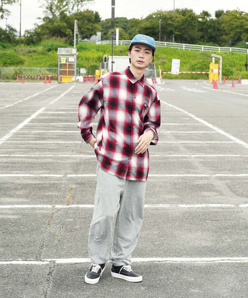 Cal Top / キャルトップ OMBRE CHECK L/S SHIRTS オンブレチェック ロングスリーブシャツ