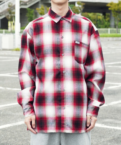 Cal Top / キャルトップ OMBRE CHECK L/S SHIRTS オンブレチェック ロングスリーブシャツ