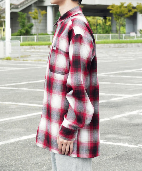 Cal Top / キャルトップ OMBRE CHECK L/S SHIRTS オンブレチェック ロングスリーブシャツ