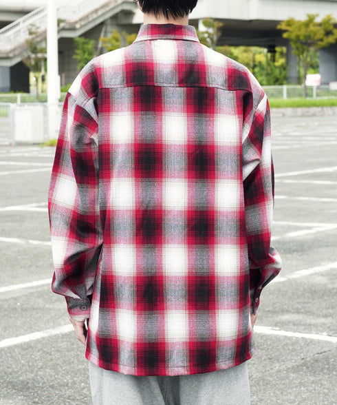 Cal Top / キャルトップ OMBRE CHECK L/S SHIRTS オンブレチェック ロングスリーブシャツ