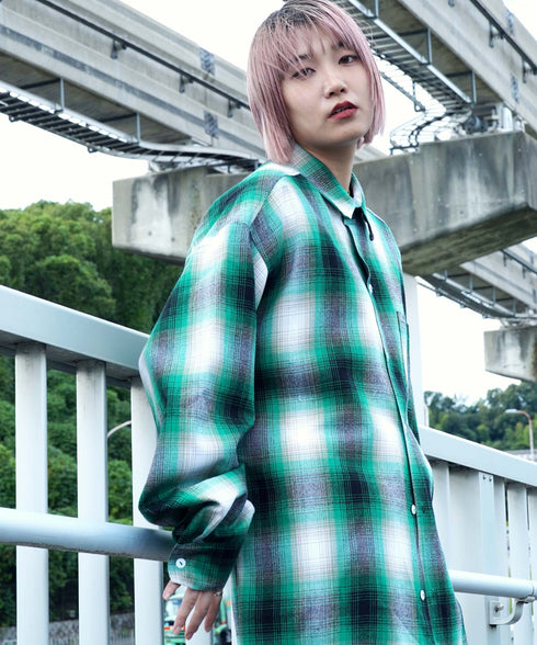 Cal Top / キャルトップ OMBRE CHECK L/S SHIRTS オンブレチェック ロングスリーブシャツ