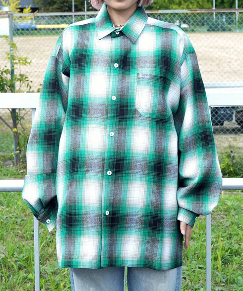 Cal Top / キャルトップ OMBRE CHECK L/S SHIRTS オンブレチェック ロングスリーブシャツ