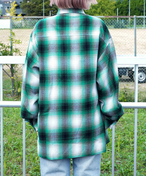 Cal Top / キャルトップ OMBRE CHECK L/S SHIRTS オンブレチェック ロングスリーブシャツ