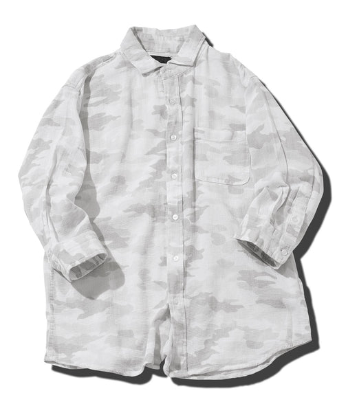 Aホワイトカモ(7分袖)