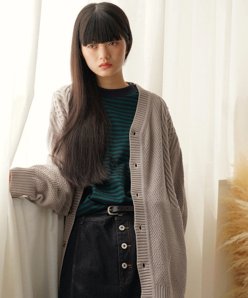 H165 / 着用サイズ: M グレイッシュベージュ