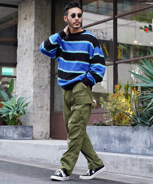 ブラック×ブルー MODEL : GO 180cm 66kg Lsize