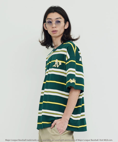 H183 / 着用サイズ: FREE アスレチックスボーダー